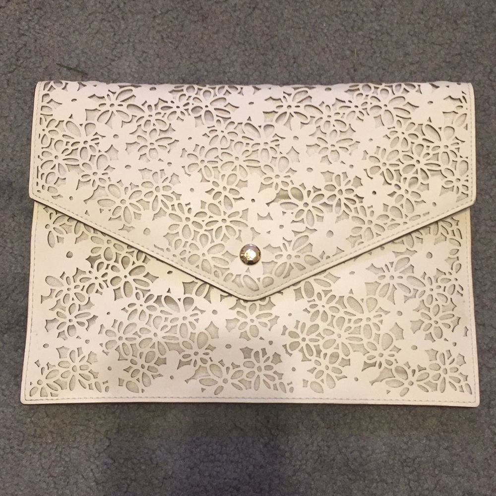 Kate Spade White Envelope Clutch